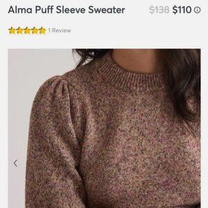 Marine Layer Alma Puff Sleeve Sweater